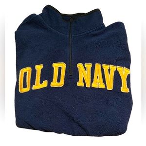Old Navy Vintage Quarter Zip Fleece Sweatshirt